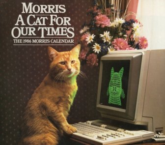 Vintage Calendar For 1986 With The Cat Morris
