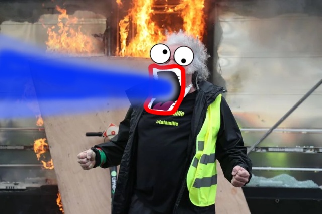 Man Rioting In Paris Gets Photoshopped