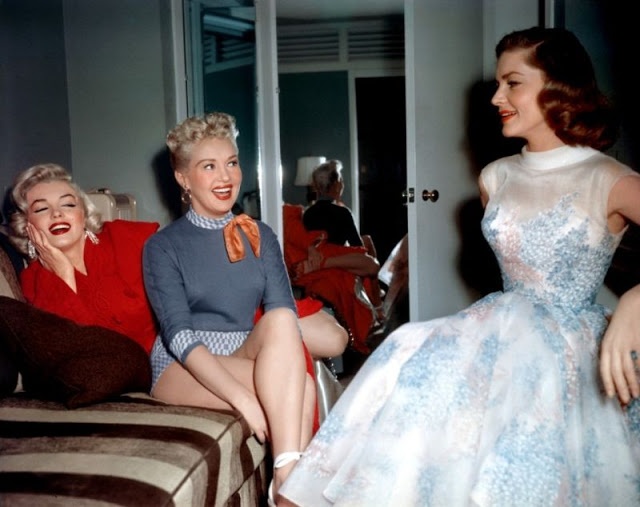 Behind-the-Scenes Photos of Betty Grable, Lauren Bacall and Marilyn Monroe Together in "How to Marry a Millionaire"