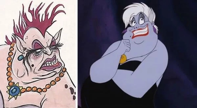 Disney Concept Sketches Compared To Real Characters
