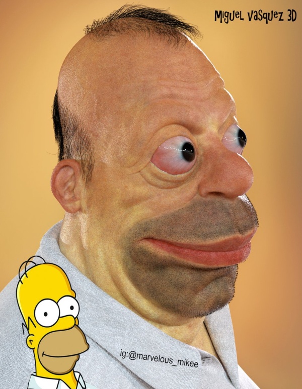 Homer And Marge Simpson In Real Life