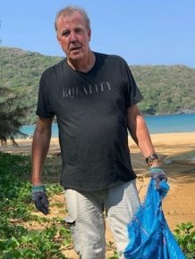 Jeremy Clarkson, During A Break In The Filming Of The Grand Tour, Helps To Clean Up Trash In Vietnam