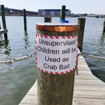 Funny “Unattended Children” Warning Signs