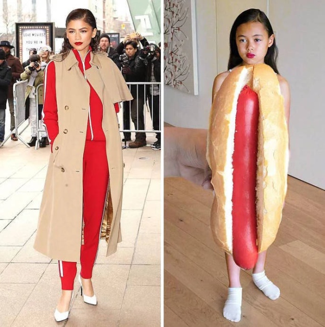 Nine-Year-Old Girl Uses Food And Other Things To Look Like Celebrities
