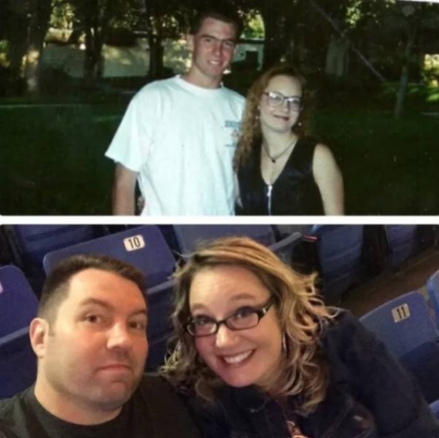 Couples Compare Their Current Photos To Their High School Photos