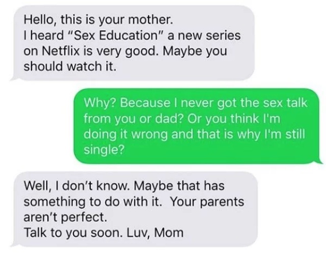Embarrassing Mom Texts