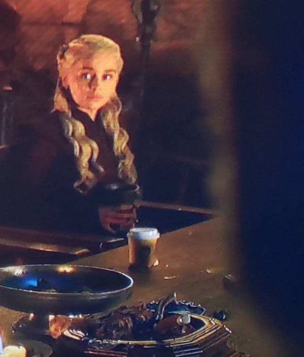 Starbucks Cup Left In Game Of Thrones Shot