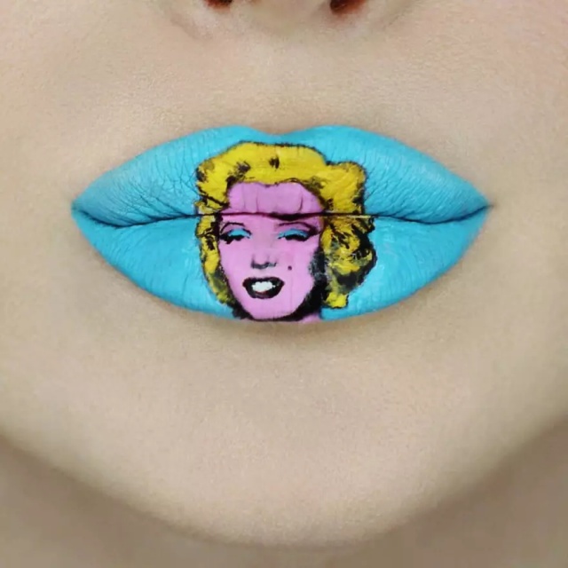 Lips As A Canvas To Create Pop Culture-Inspired Art
