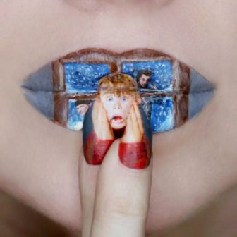 Lips As A Canvas To Create Pop Culture-Inspired Art