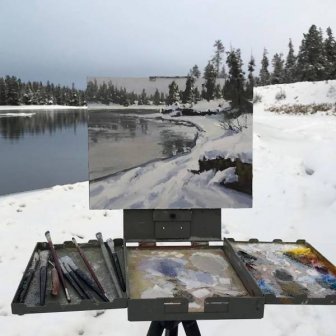 Artist Combines Paintings And Photos Of Nature