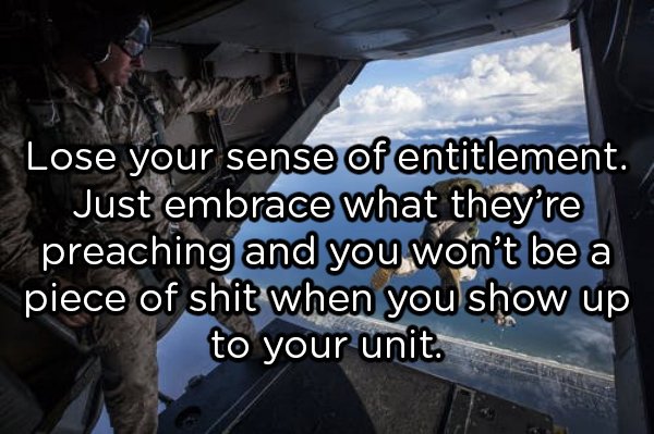 Advice For The Military Newbies