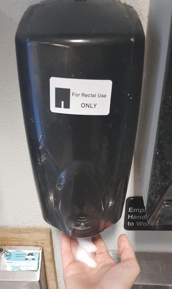 "For Rectal Use Only Stickers" Placed Anywhere