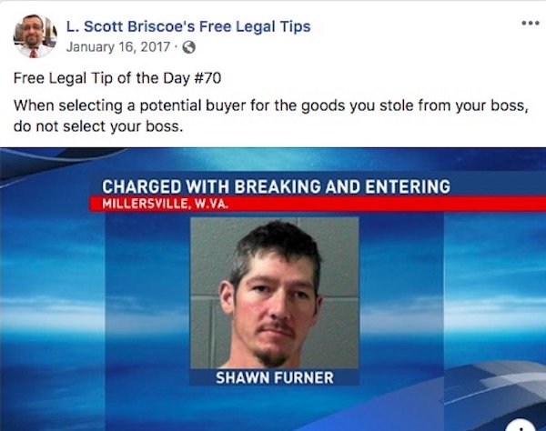 Free And Hilarious Legal Advice Tips By L. Scott Briscoe
