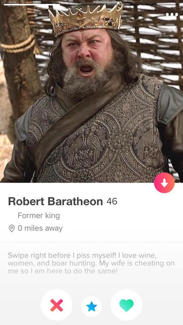 Game of Thrones Tinder Profiles