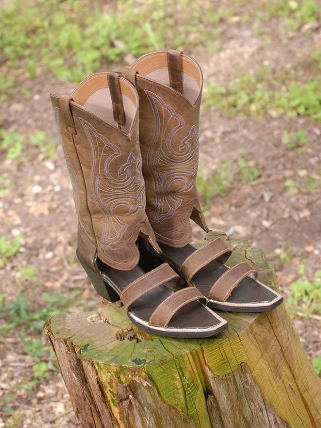 When Cowboy Boots Meet Sandals