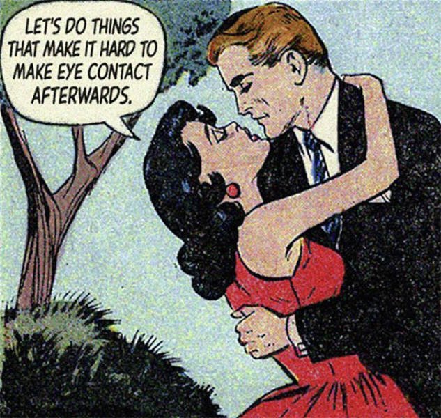 Modern Love Meets Vintage Romantic Comics