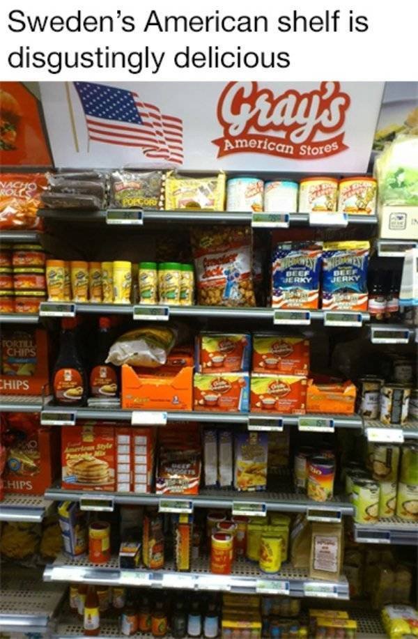 How Various Countries Present “American” Food In Local Supermarkets