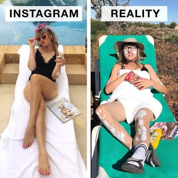 Instagram Vs Reality By Geraldine West