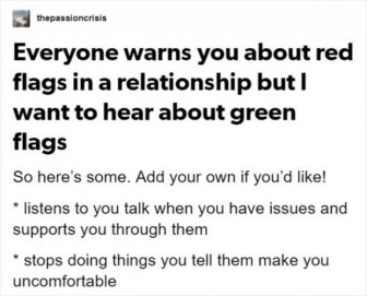 Green Flags In Relationships