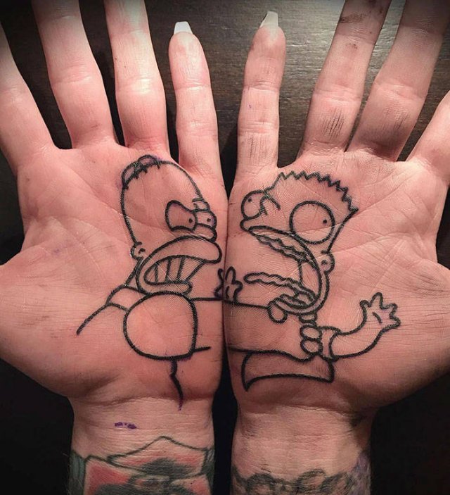 Tattoos On Palms