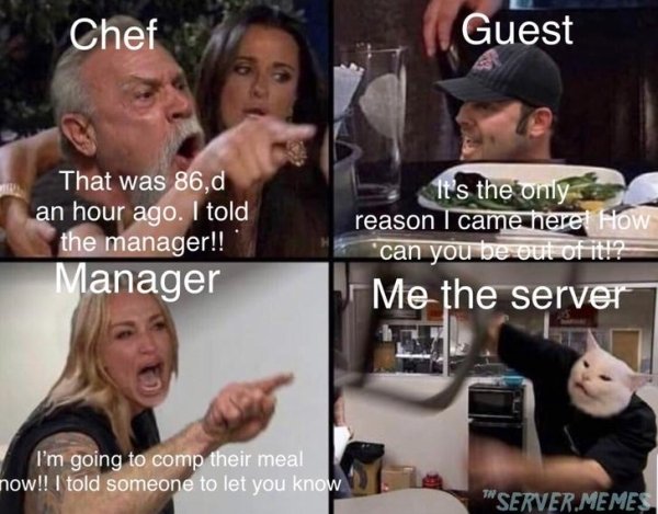 Memes About Server’s Life