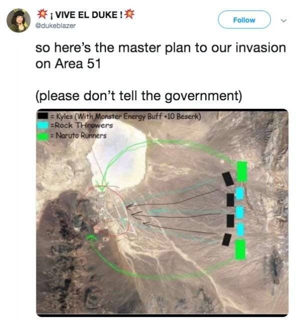 “Area 51” Raid Memes