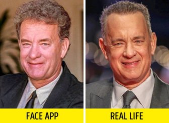 FaceApp “Old Filter” Added To Retro Photos Of Celebs Vs Real Photos Of Celebrities