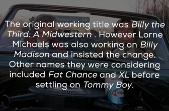 Tommy Boy Facts