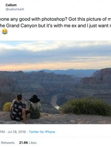 One Guy Asked The Internet To Remove His Ex From A Photo. And You Know What Happened Next