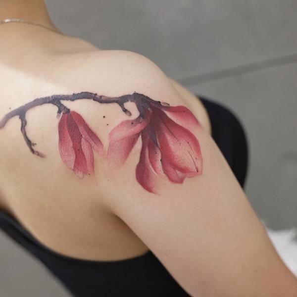 Tattoos With Watercolor Technique