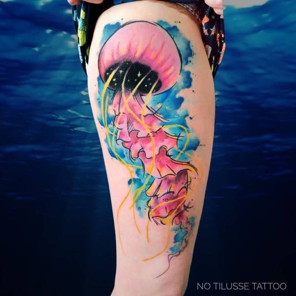 Tattoos With Watercolor Technique