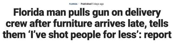 Nothing New In Florida According To This Year's Headlines