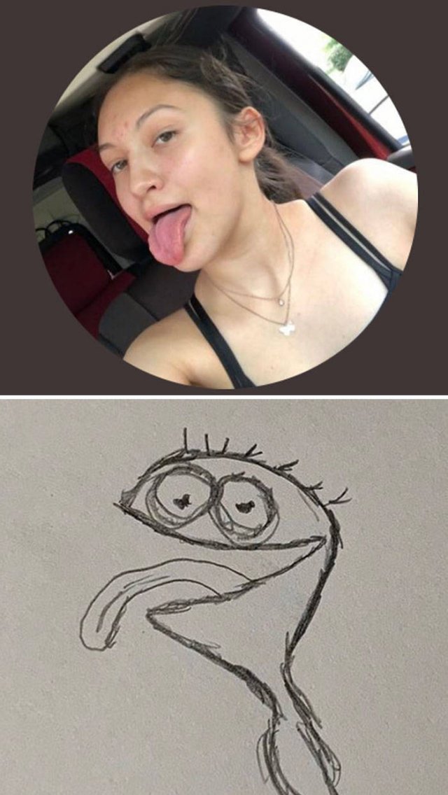 One Guy Is Drawing Funny People's Twitter Profile Pics