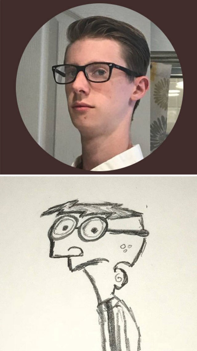 One Guy Is Drawing Funny People's Twitter Profile Pics