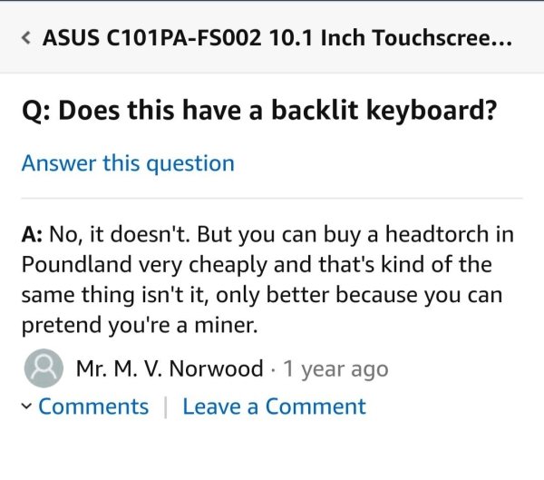 Not Very Useful Amazon Reviews And Replies