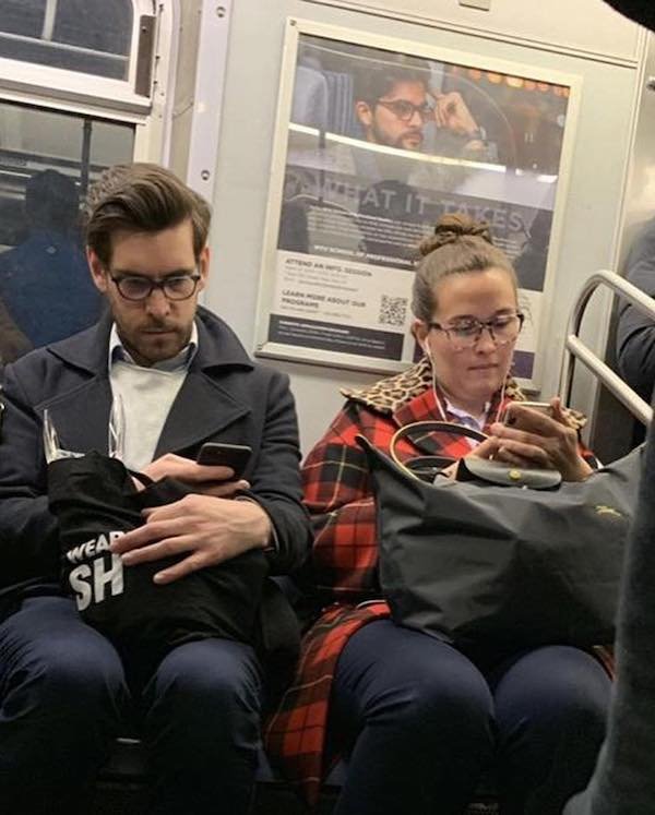 Commuters Who Look Like their Surroundings
