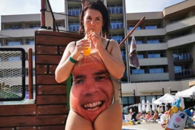 Father Gave This Swimsuit To His Daughter To Scare Horny Stares Away From Her