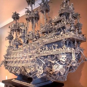 Guy Spends 14 Months To Build This Amazing Ghost Ship