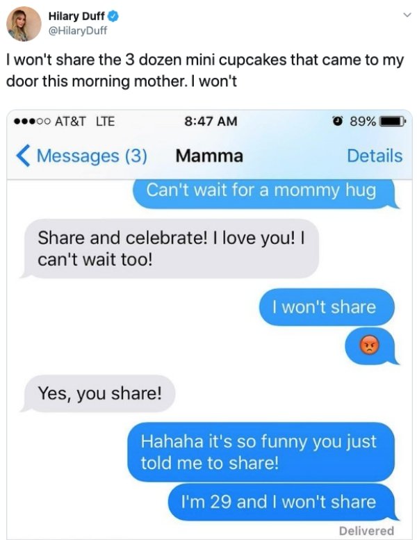 Celebrities Share Texts From Their Parents