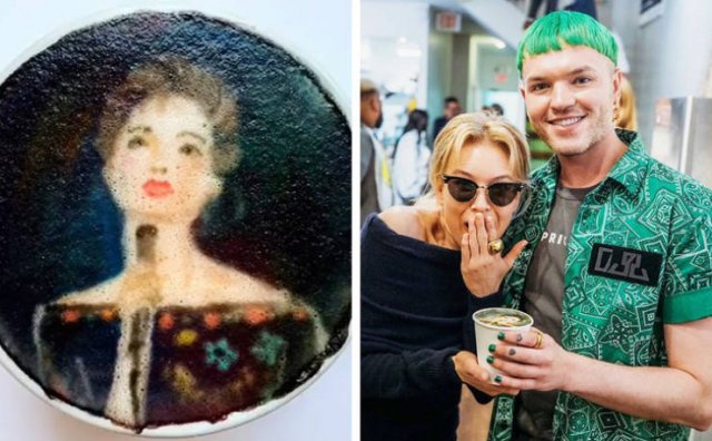 Awesome Celebrities' Portraits On Coffee
