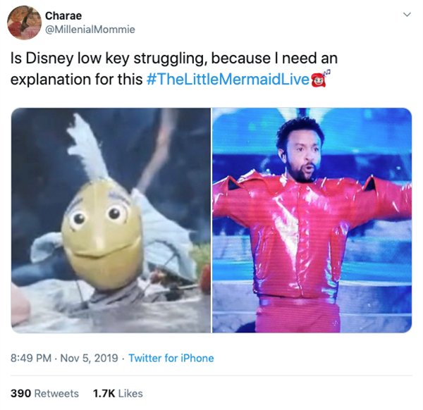 Funny Memes & Tweets About "The Little Mermaid Live"