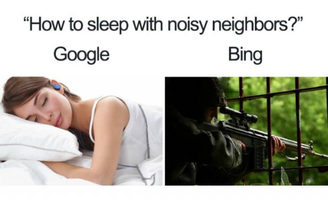 Google Vs. Bing Memes