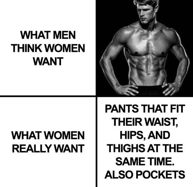 Women Want Pockets In Their Clothes!