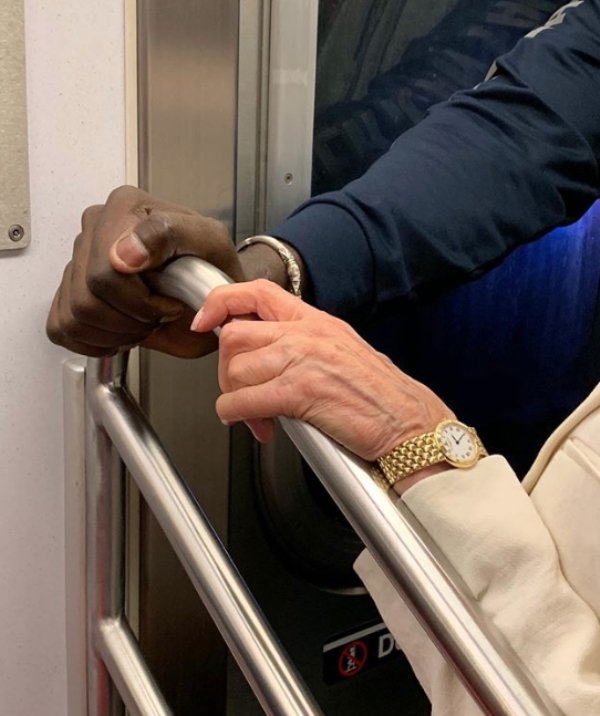 Unusual Hands In The Subway