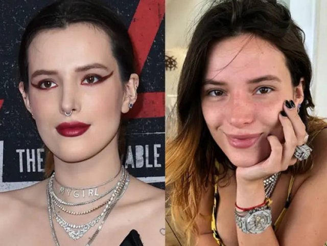 Famous Women With And Without Makeup, part 2