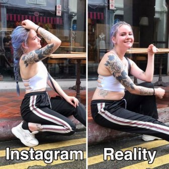 Health Blogger Shows Instagram vs Reality Photos