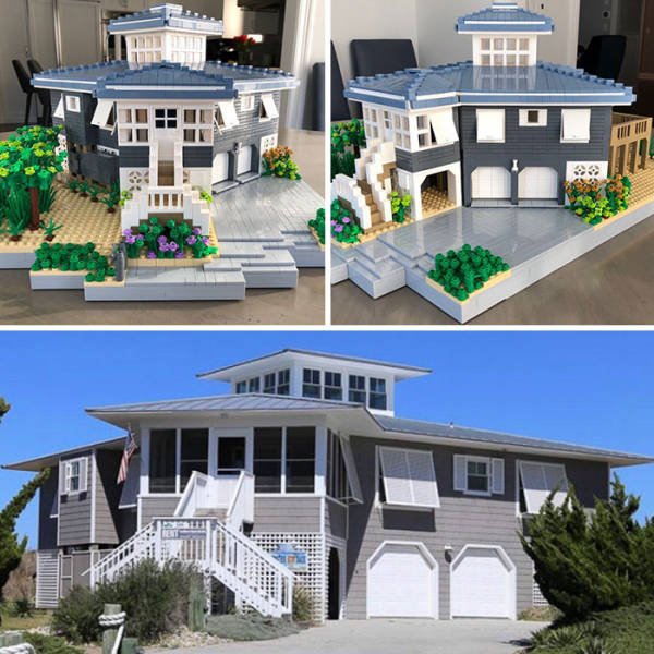 Designer Turns Real Homes Into LEGO Replicas