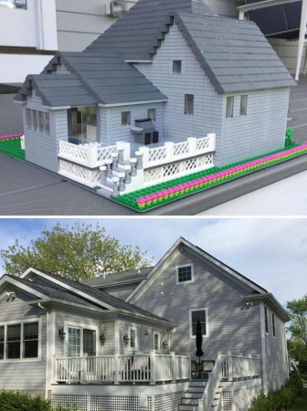 Designer Turns Real Homes Into LEGO Replicas