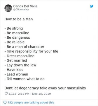 How To Be A Man And How To Be A Woman. It Was Supposed To Be A Funny Tweet