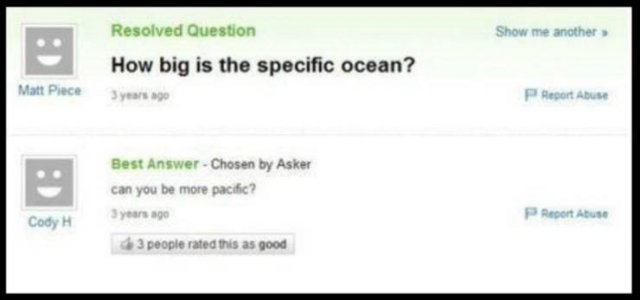 The Internet's Most Asked Questions